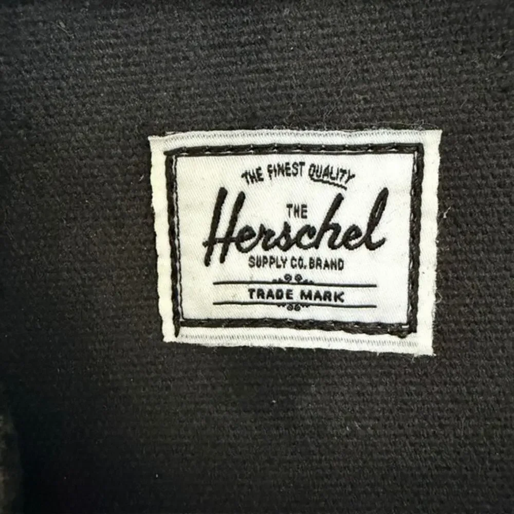 Herschel Supply Co Brand Black Backpack Classic Heavyweight Custom Cotton Canvas